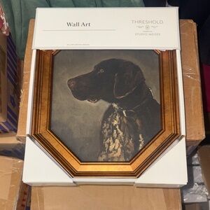 5/$15 Threshold Studio McGee Dog Portrait in Brown and Tan Frame